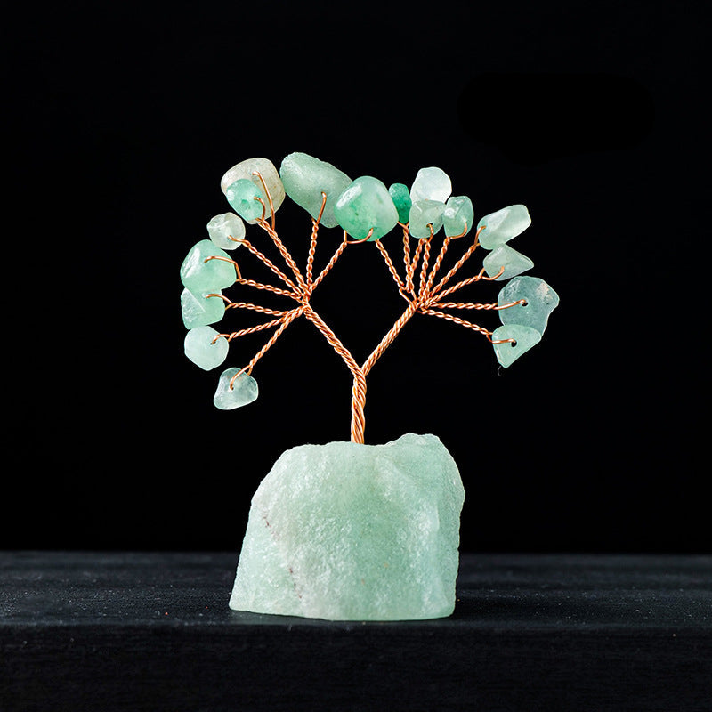 Giftoluck Natural Colorful Crystal Gravel Feng Shui Tree