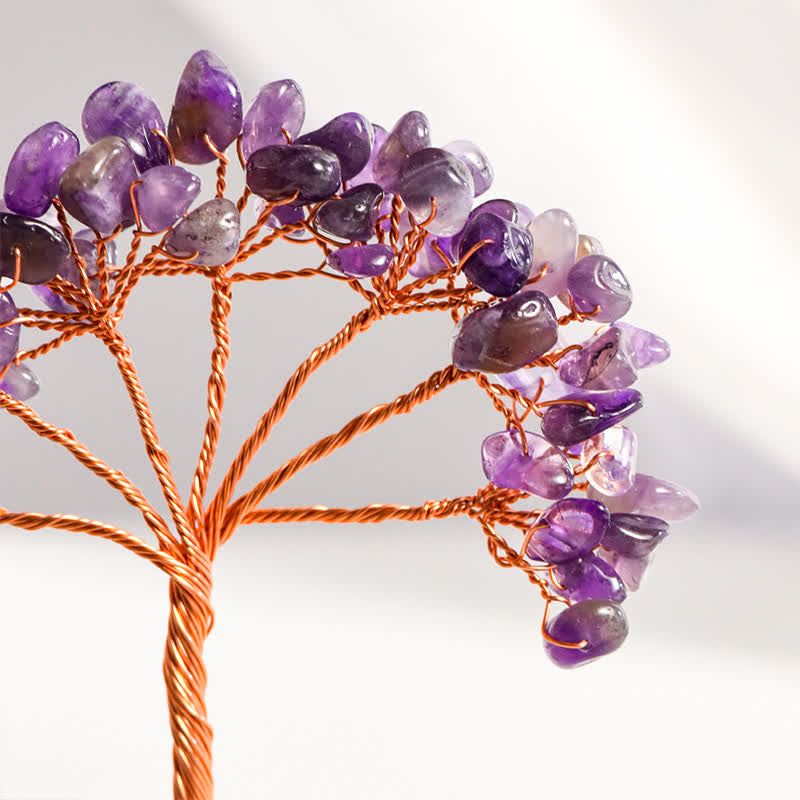 GiftoLuck Natural Crystal Gravel Agate Base Feng Shui Tree