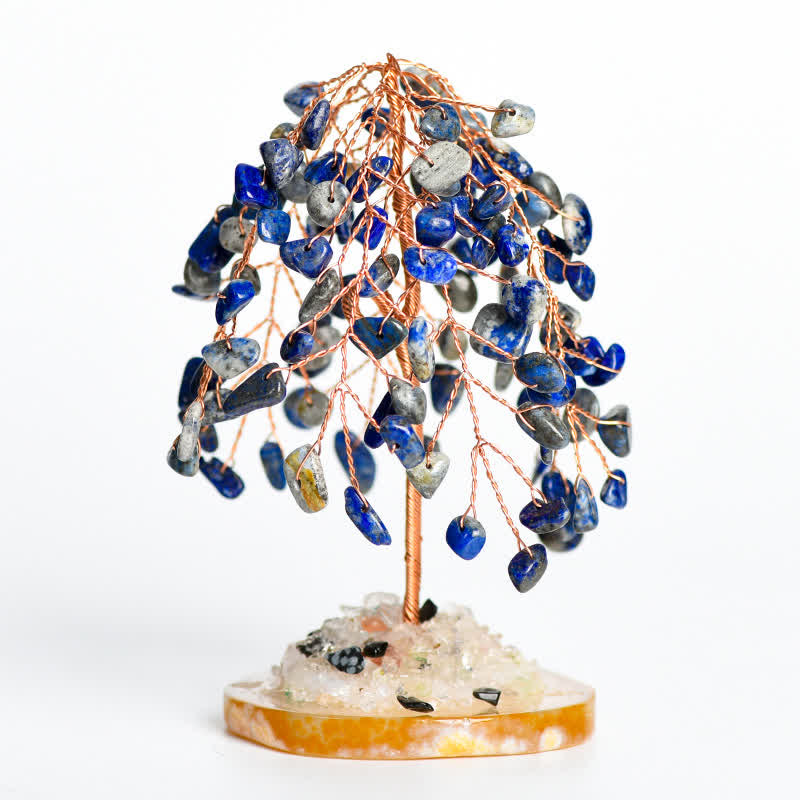 GiftoLuck Natural Crystal Base Willow Feng Shui Tree