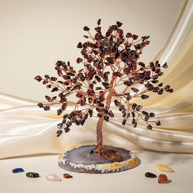Giftoluck Pursuit Of Passion Garnet Tree Of Life