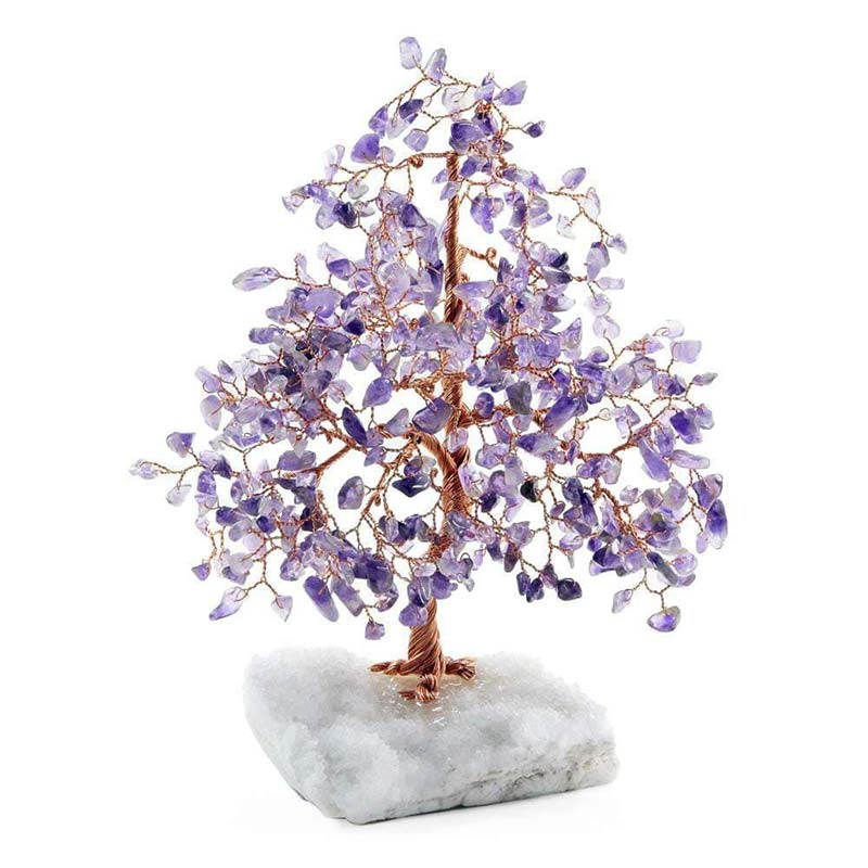 Giftoluck Grounded In Spirituality - Amethyst Stone Feng Shui Tree