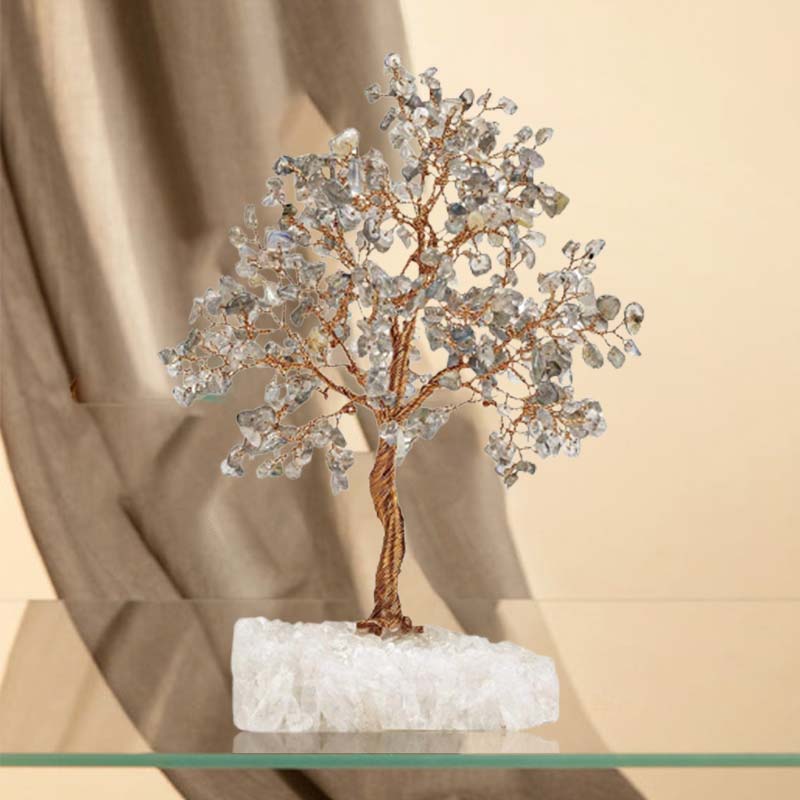 Giftoluck Limitless Potential - Labradorite Stone Feng Shui Tree