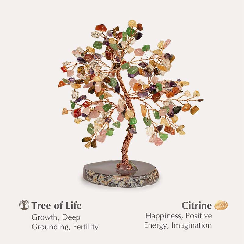 Giftoluck Invigorate Multi-Stone Feng Shui Tree