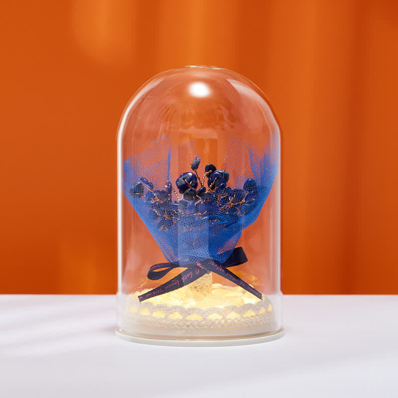 Giftoluck Natural Crystal Glass Cover Feng Shui Tree Decoration