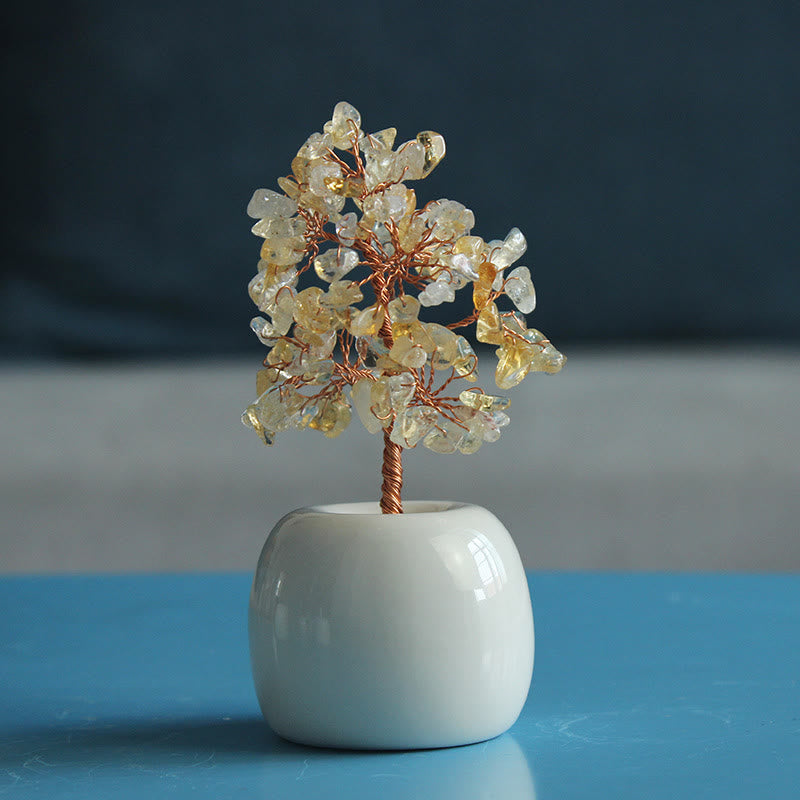 Giftoluck Multi Crystal Gemstone Feng Shui Tree
