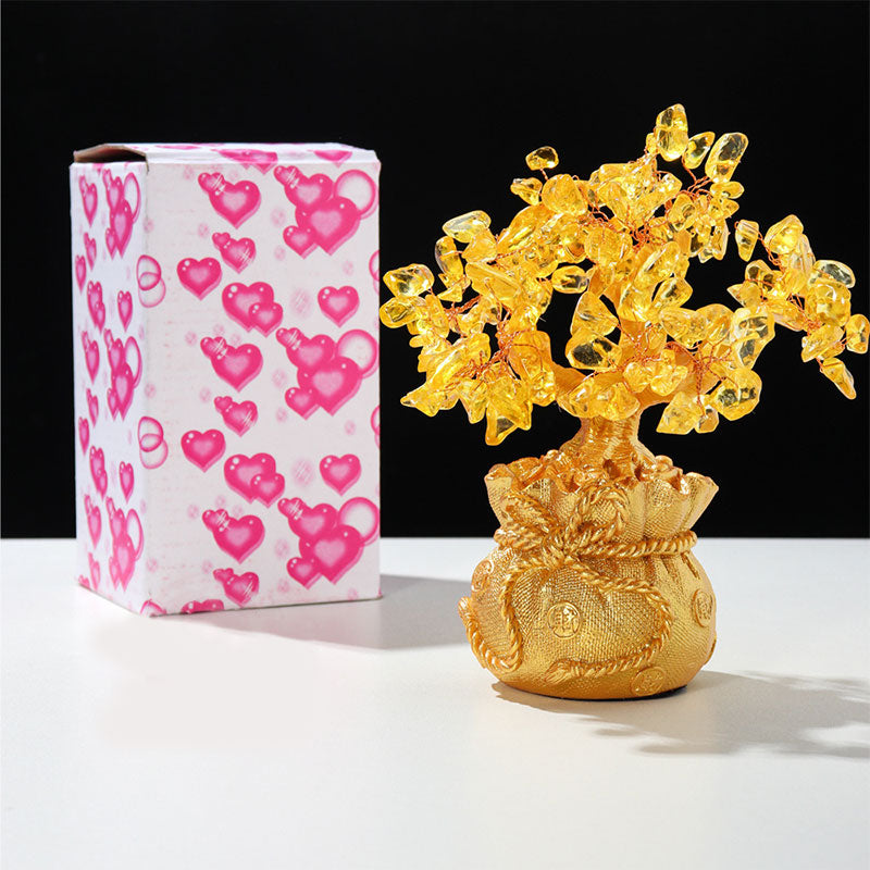 GiftoLuck Citrine Tree Of Life Feng Shui Tree