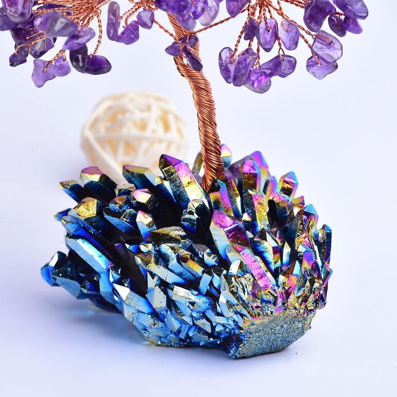 GiftoLuck Amethyst Orgone Meditation Feng Shui Tree Of Purification