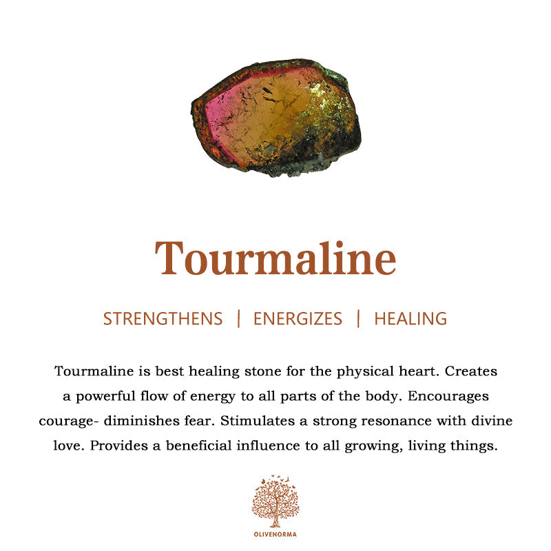 Giftoluck Tourmaline Gravel Clear Crystal Base Feng Shui Tree