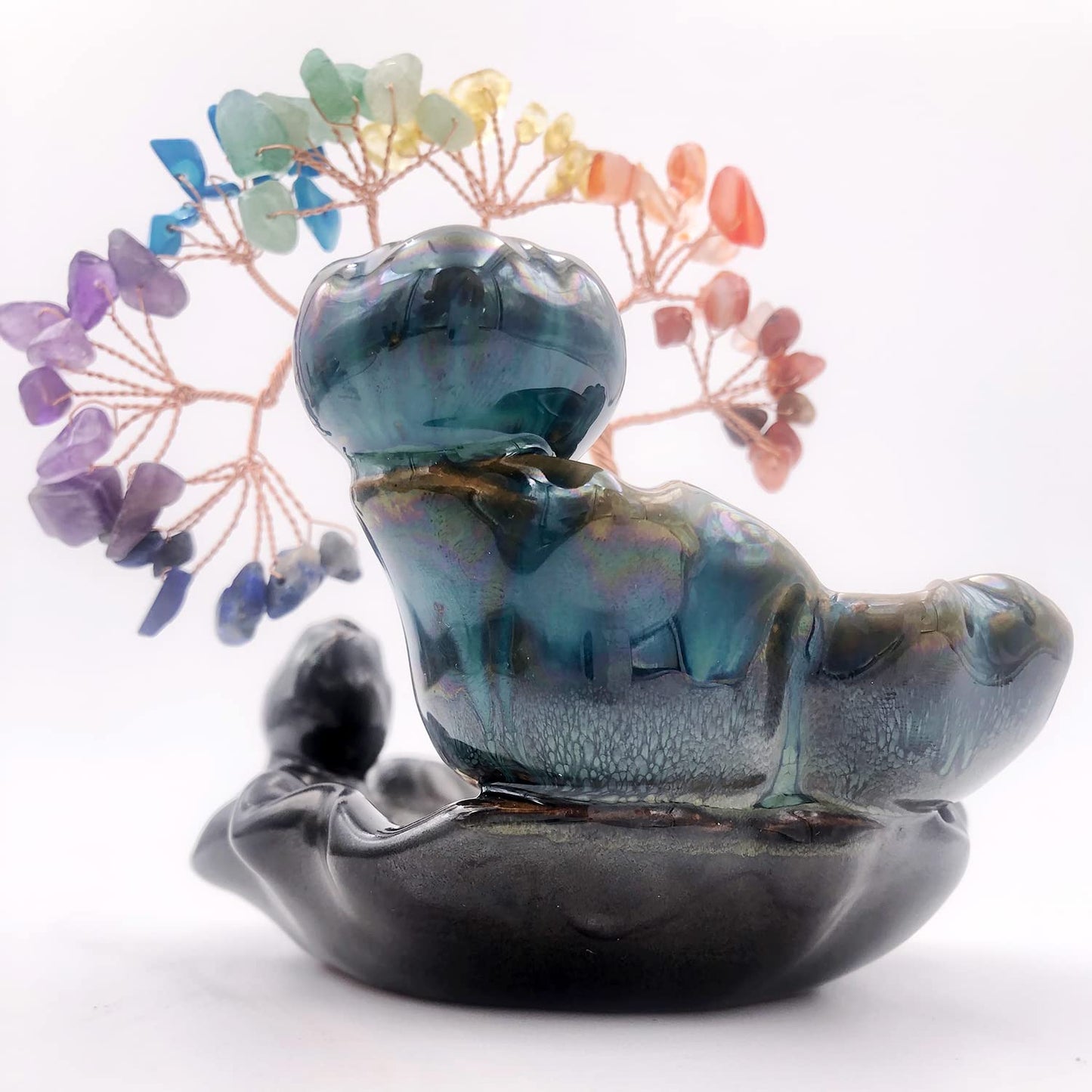 Giftoluck Incense Burner Healing Chakra Feng Shui Tree