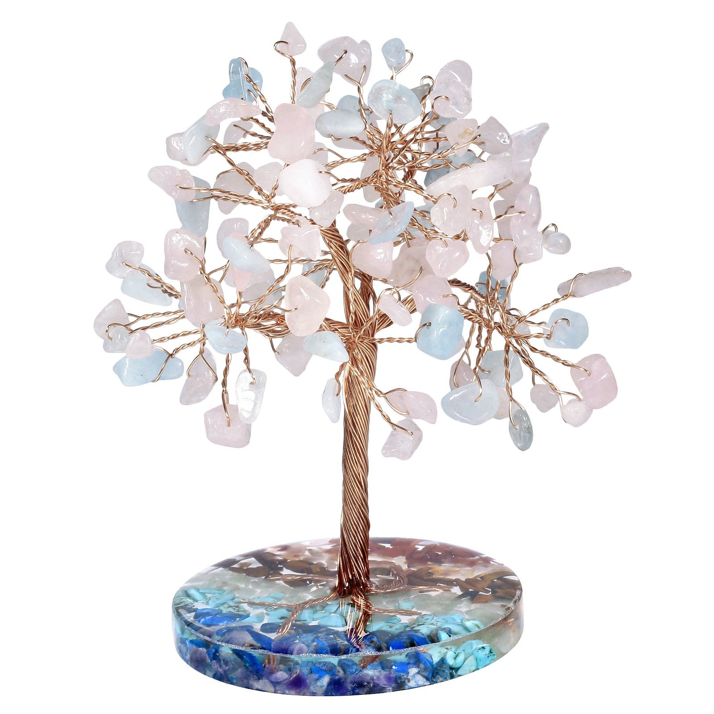 Giftoluck Chakra Gravel Round Base Feng Shui Tree