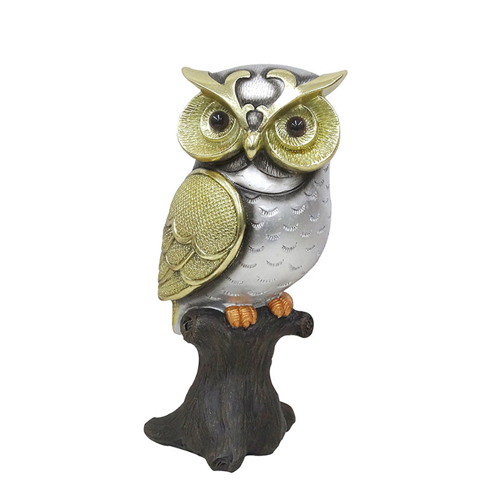GiftoLuck American-style Elegant Owl Resin Crafts Ornaments