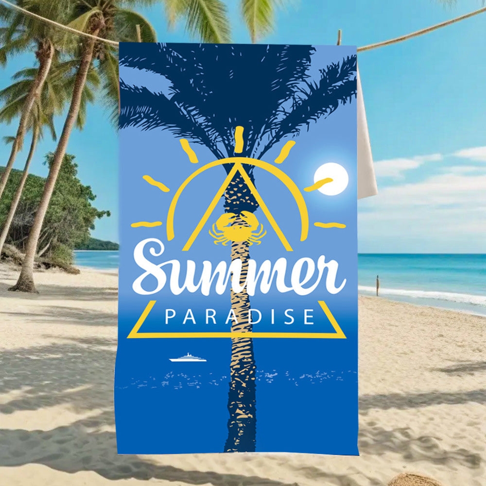 GiftoLuck Summer Time Animals Print Sand Free Beach Towel Quick Dry Holiday Travel Swimming Bath Towel