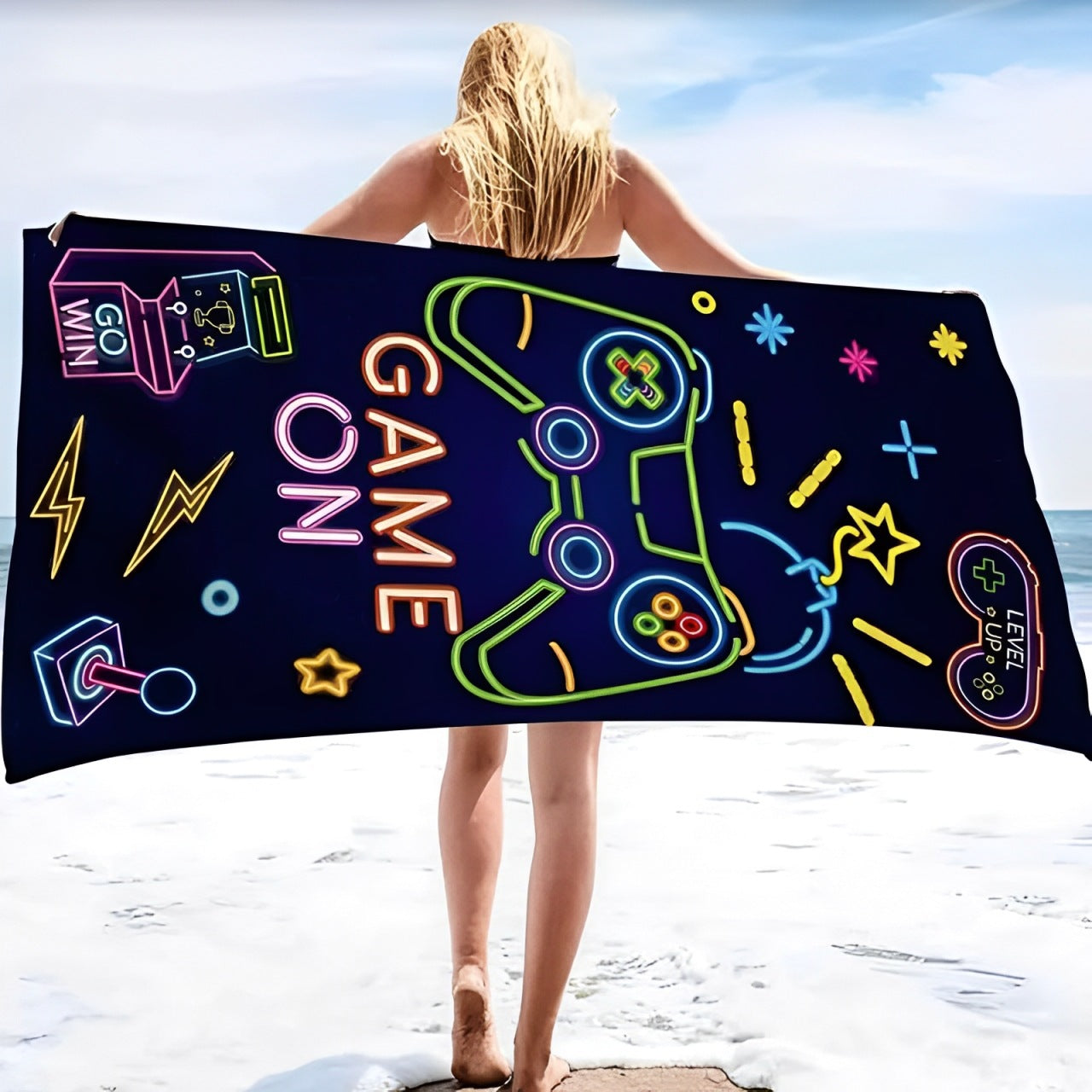 GiftoLuck USA Flag 250th Anniversary Quick Dry Beach Towel Patriotic Summer Essential
