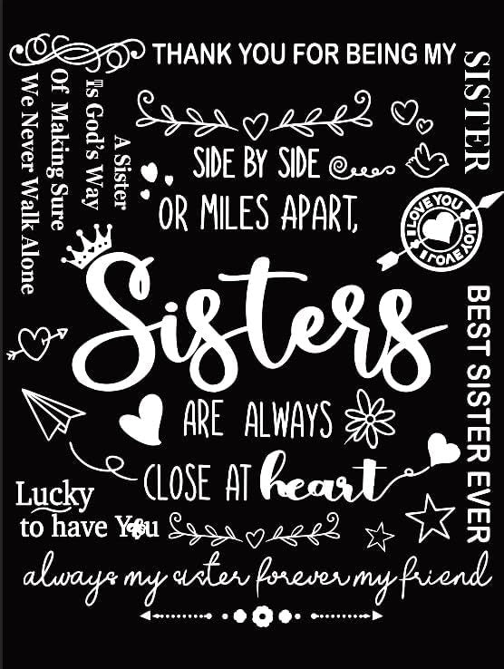 GiftoLuck “To My Sister” Flannel Blanket – Soft, Warm & Heartfelt Gift for Sister