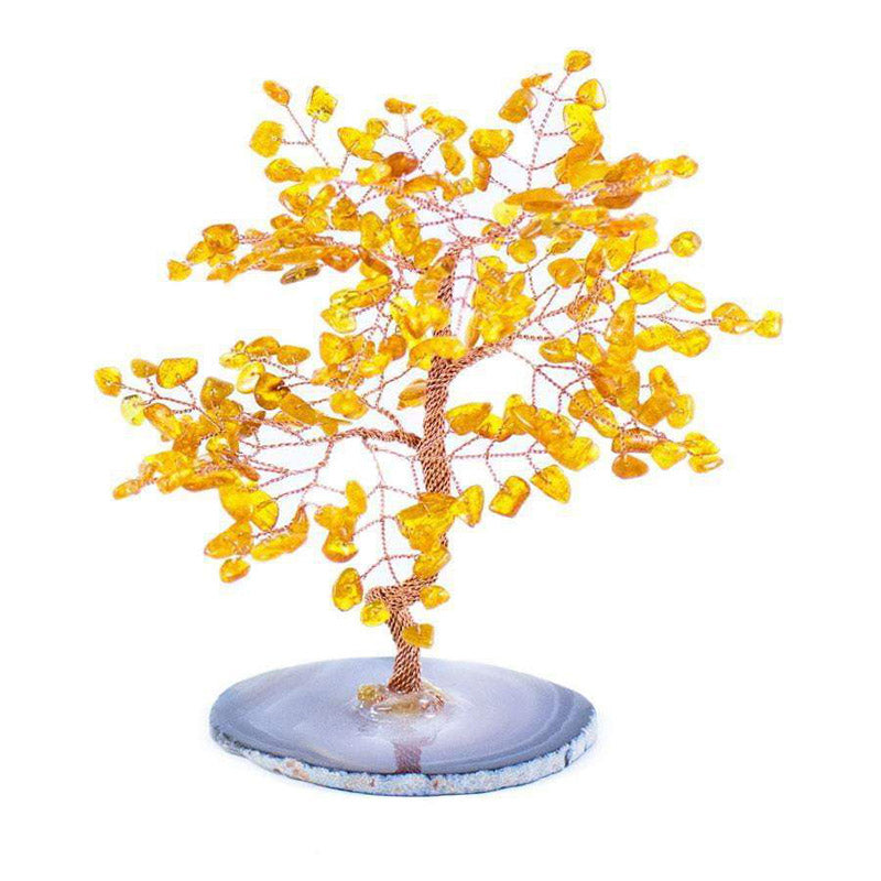 Giftoluck Protection Amber Feng Shui Tree