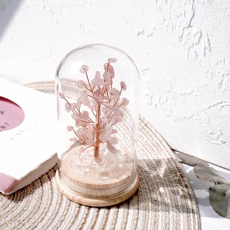 GiftoLuck Christmas Tree Crystal Stone Night Light Decoration