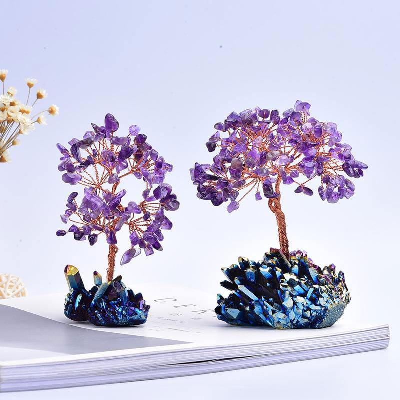 GiftoLuck Amethyst Orgone Meditation Feng Shui Tree Of Purification