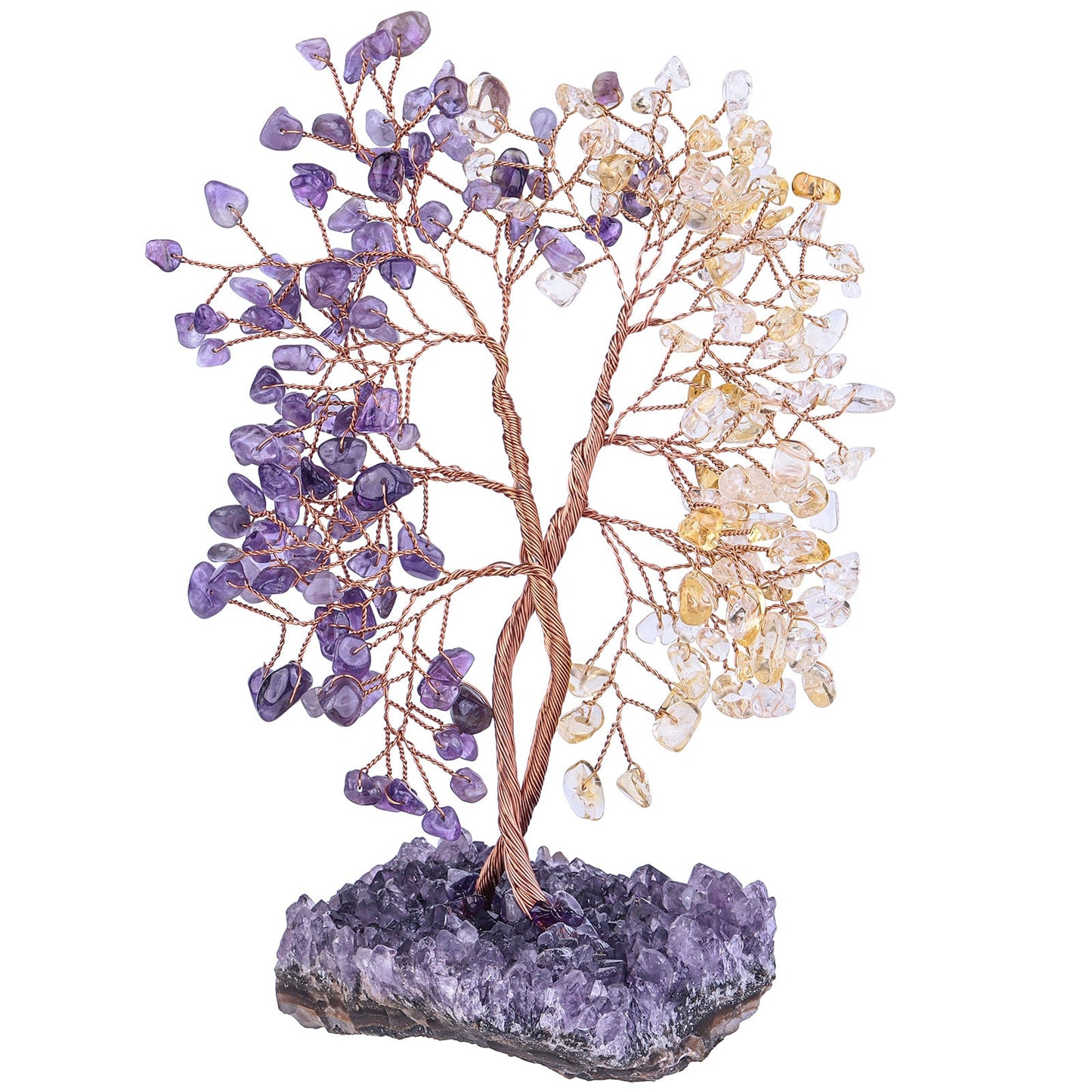 Giftoluck Amethyst Mine Base Concentric Feng Shui Tree