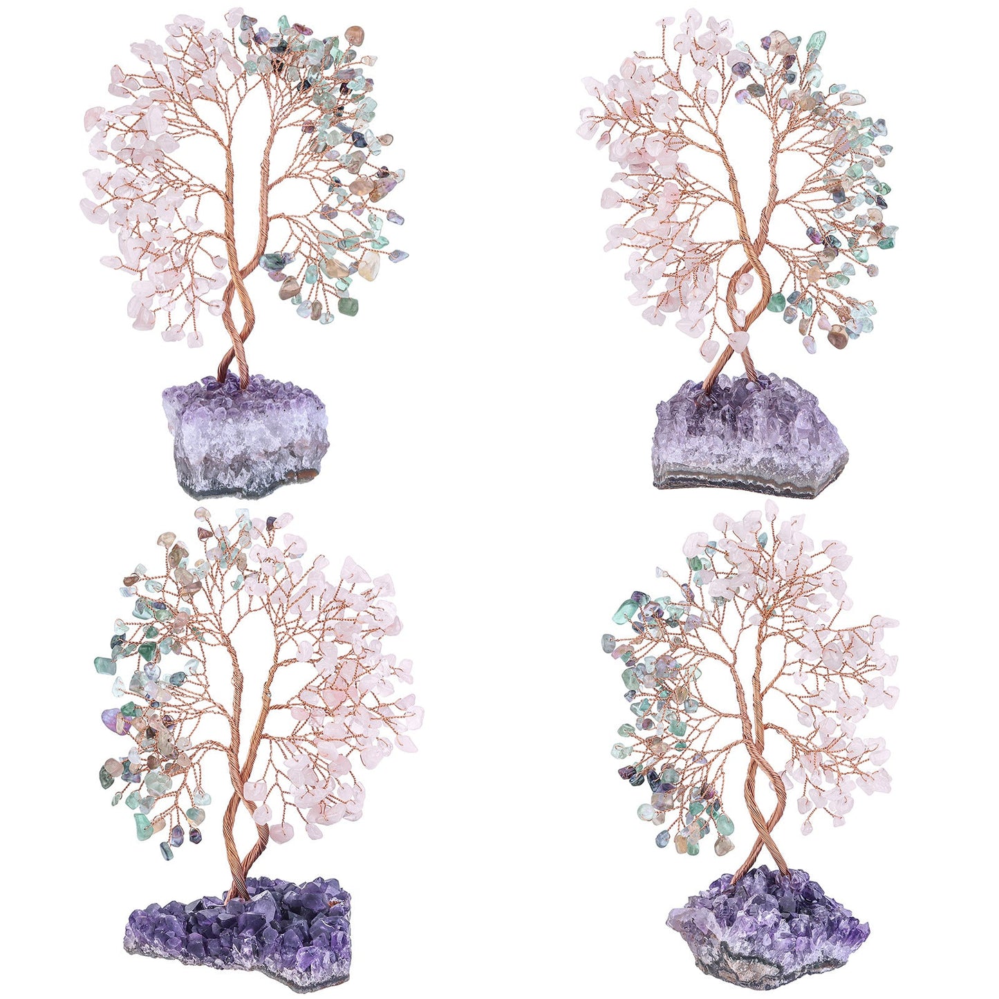 Giftoluck Amethyst Mine Base Concentric Feng Shui Tree