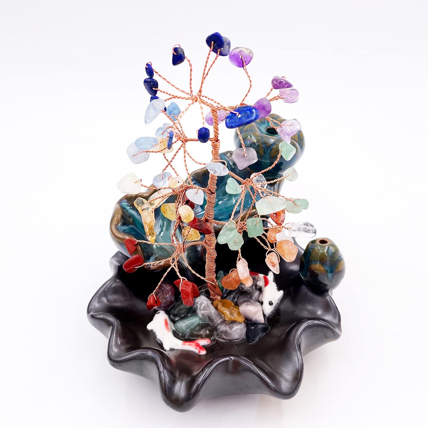 Giftoluck Incense Burner Healing Chakra Feng Shui Tree