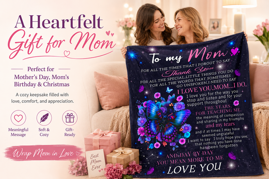 A Heartfelt Gift for Mom: The Perfect Flannel Blanket for Mother’s Day, Birthdays, and Christmas