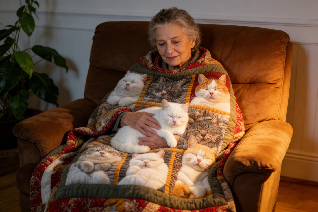 🐱 Cozy Living with Cats: Why a Cat Print Flannel Blanket Is the Perfect Gift for Pet Lovers 💖