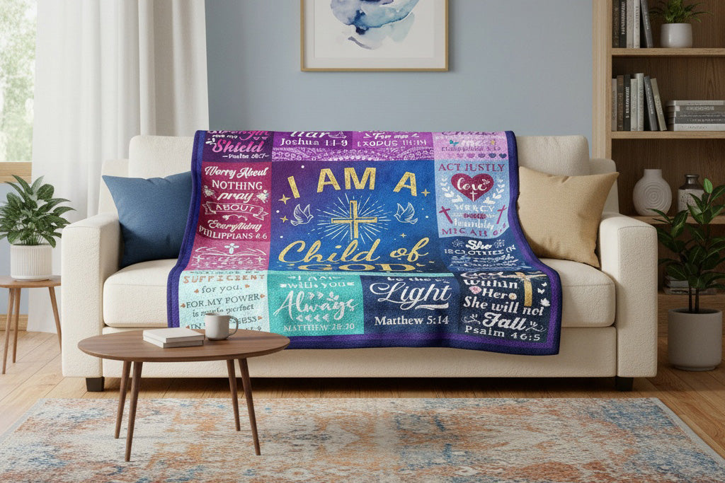 ❓ Q&A: Where Can I Buy an American-Made “I Am a Child of God” Flannel Blanket for Faith?