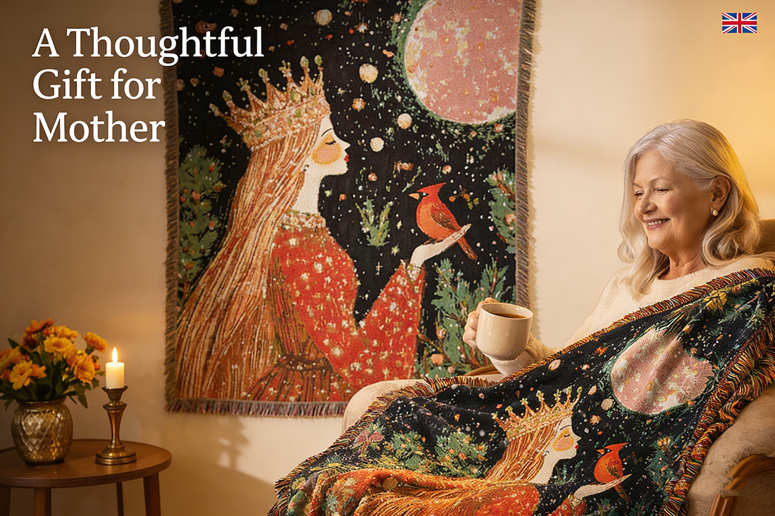 💝GiftoLuck Red Queen Tapestry Throw Blanket – A Perfect Blend of Elegance and Comfort for Your Home