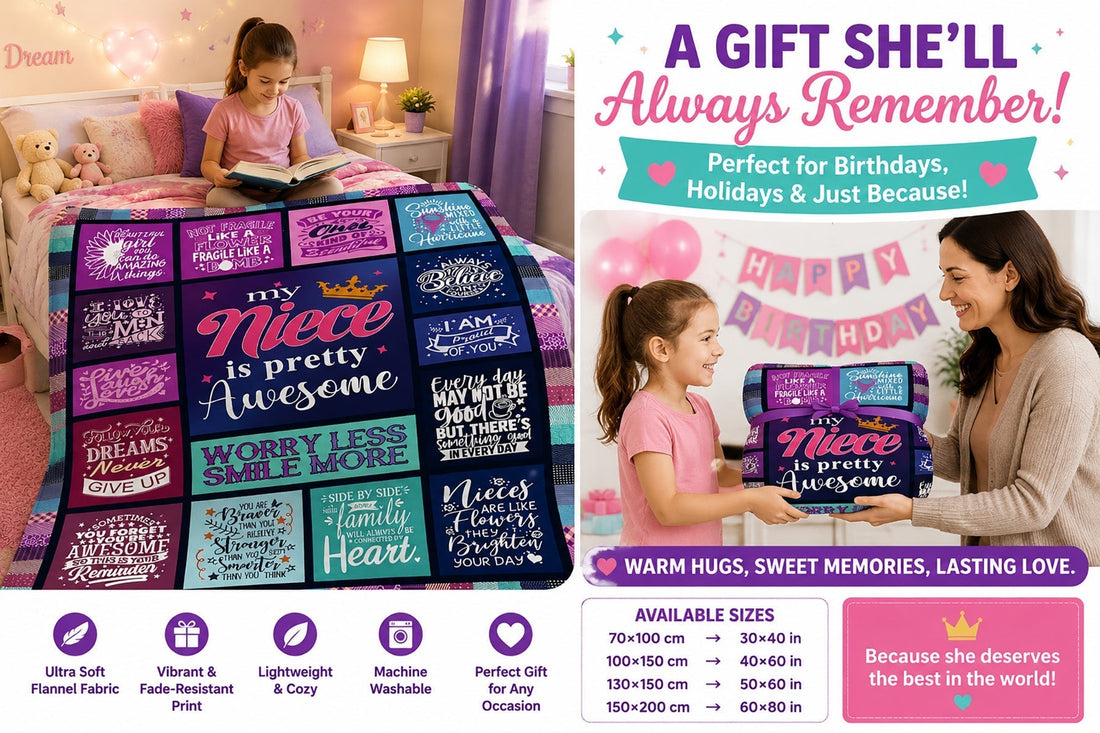 🎁 Perfect Niece Gifts from Auntie – A Blanket Filled with Love