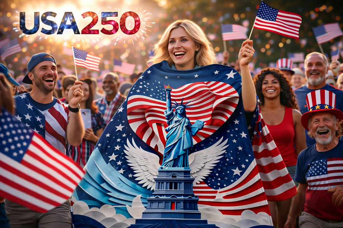 🇺🇸 Celebrating 250 Years of Freedom: Why a 4th of July Patriotic Flannel Blanket Is the Perfect Way to Honor America (1776–2026) 🎆