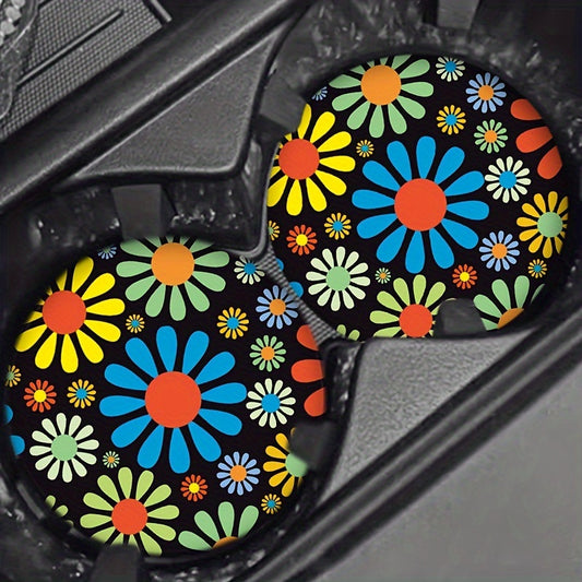 2pcs Durable Car Cup Non-Slip Mat