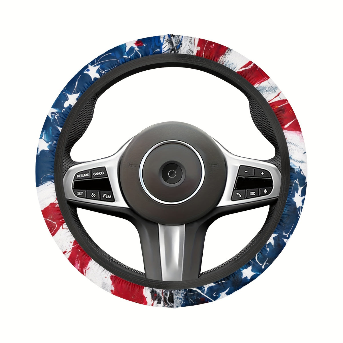 Patriotic American Flag Steering Wheel Cover