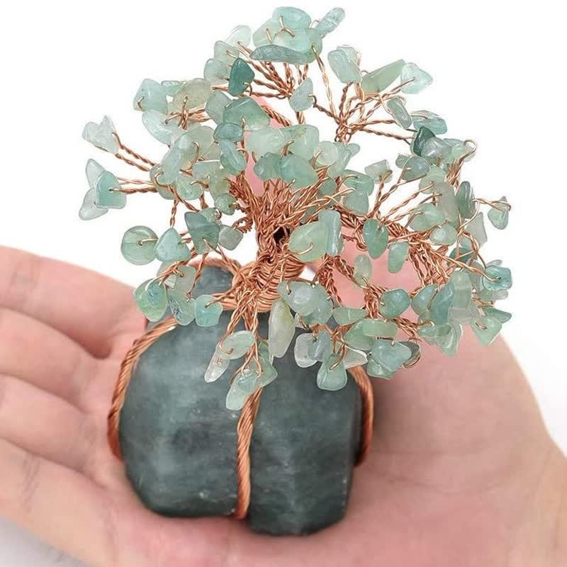 Giftoluck Healing Green Aventurine Feng Shui Tree