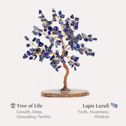 Giftoluck The Wisdom Keeper - Lapis Lazuli Feng Shui Tree