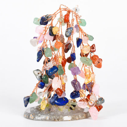 GiftoLuck Natural Crystal Base Willow Feng Shui Tree