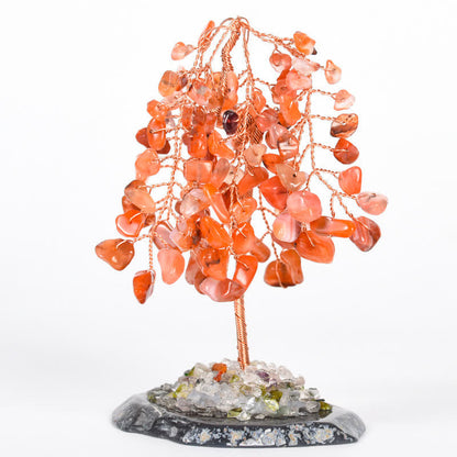 GiftoLuck Natural Crystal Base Willow Feng Shui Tree