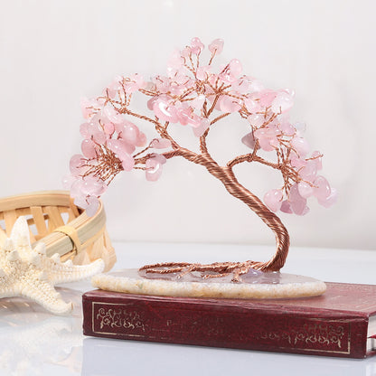 GiftoLuck Natural Crystal Stone Feng Shui Tree