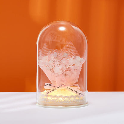 Giftoluck Natural Crystal Glass Cover Feng Shui Tree Decoration