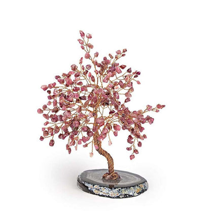 Giftoluck Lavish Blessings Red Tourmaline Feng Shui Tree