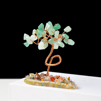 Giftoluck 1pc Money Tree Copper Wire Wrapped Feng Shui Tree