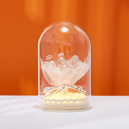 Giftoluck Natural Crystal Glass Cover Feng Shui Tree Decoration