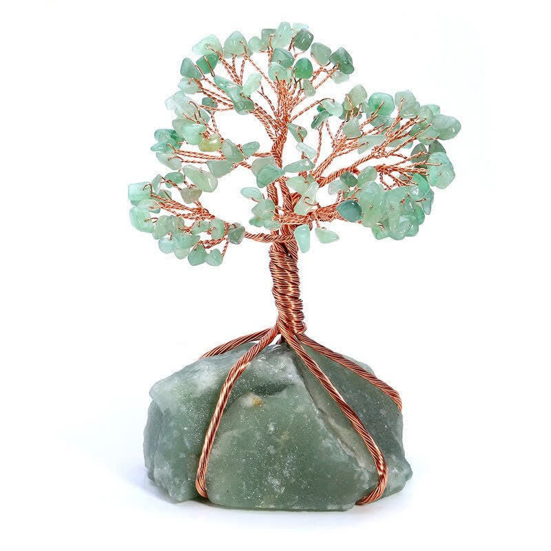 Giftoluck Healing Green Aventurine Feng Shui Tree