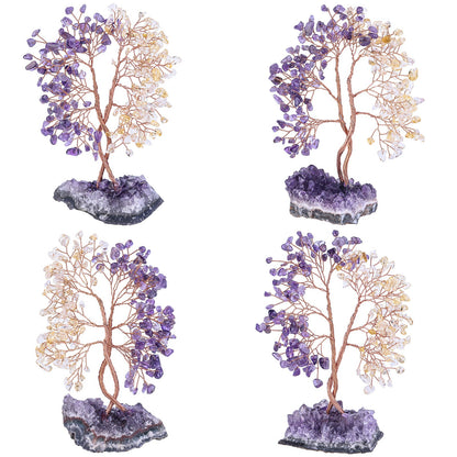 Giftoluck Amethyst Mine Base Concentric Feng Shui Tree