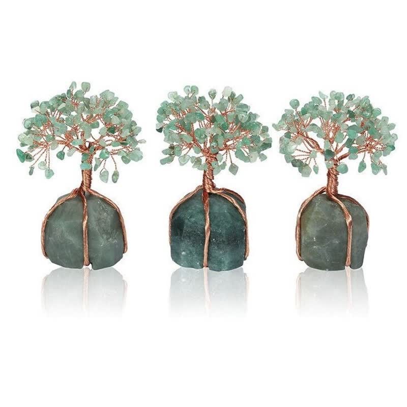 Giftoluck Healing Green Aventurine Feng Shui Tree