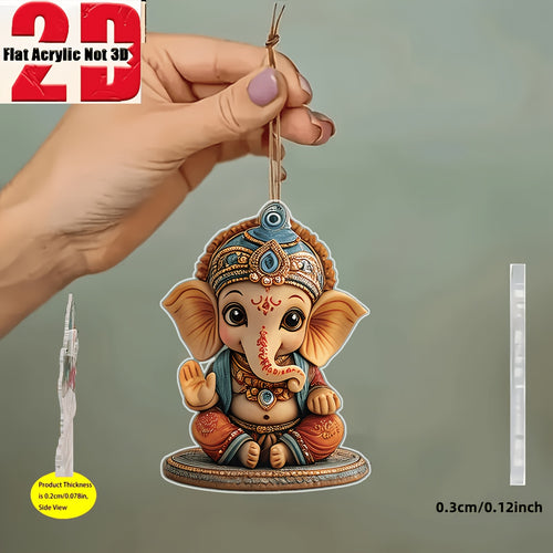 2D Flat Acrylic Gandhi Deity Statue