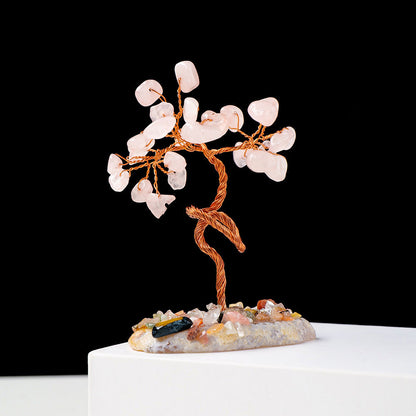 Giftoluck 1pc Money Tree Copper Wire Wrapped Feng Shui Tree