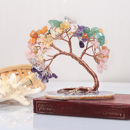 GiftoLuck Natural Crystal Stone Feng Shui Tree