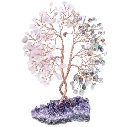 Giftoluck Amethyst Mine Base Concentric Feng Shui Tree