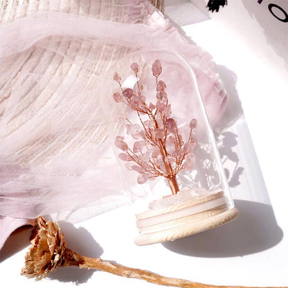 GiftoLuck Christmas Tree Crystal Stone Night Light Decoration