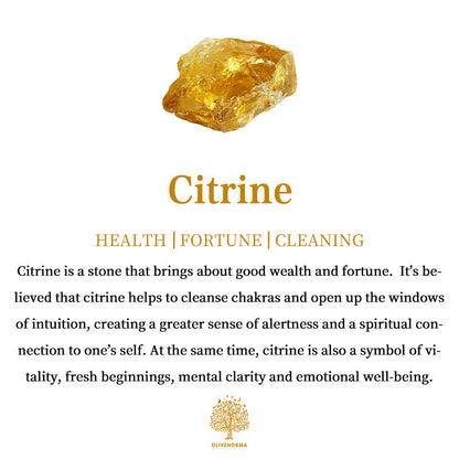 Giftoluck Citrine Gravel Weeping Willow Feng Shui Tree